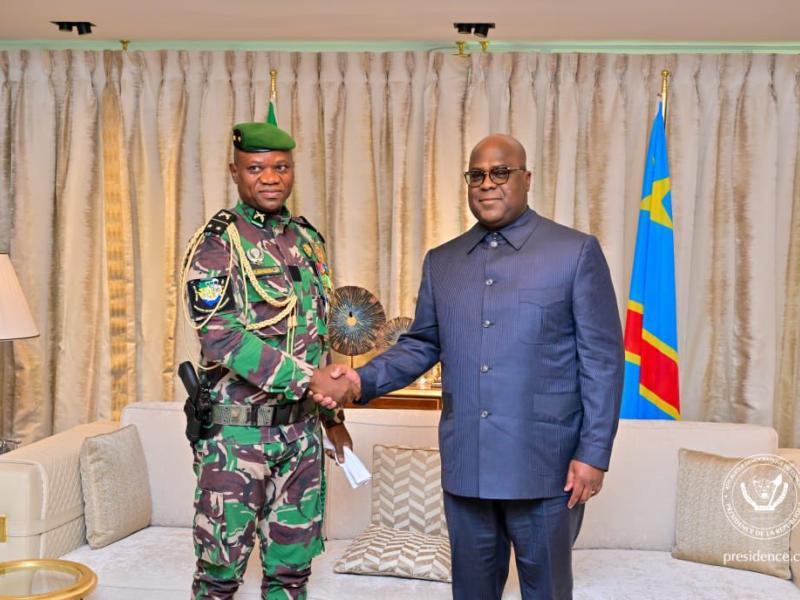 Tshisekedi heads to Libreville for swearing-in of Gabon’s president-elect Oligui Nguema