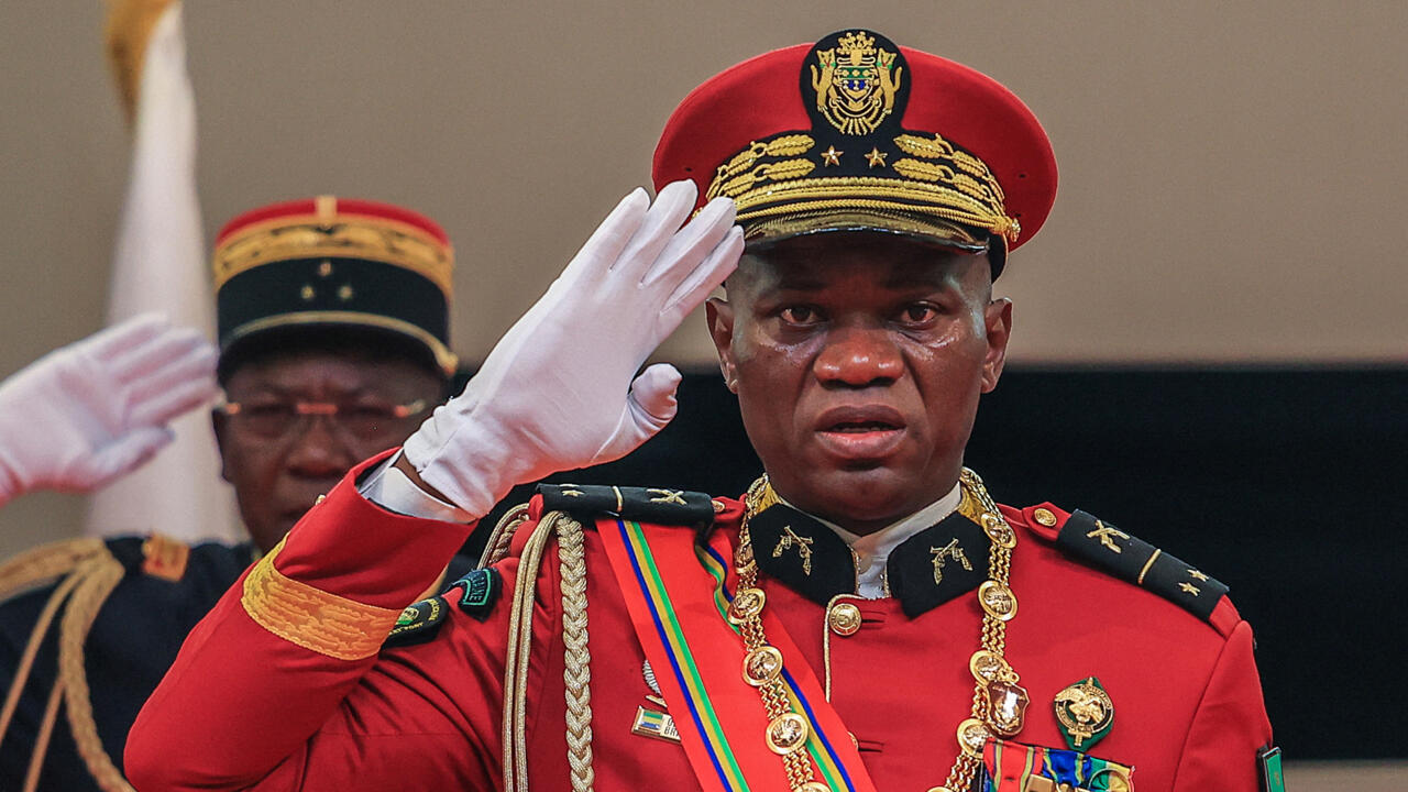 Brice Oligui Nguema sworn in as Gabon’s president after landslide victory and peaceful transition