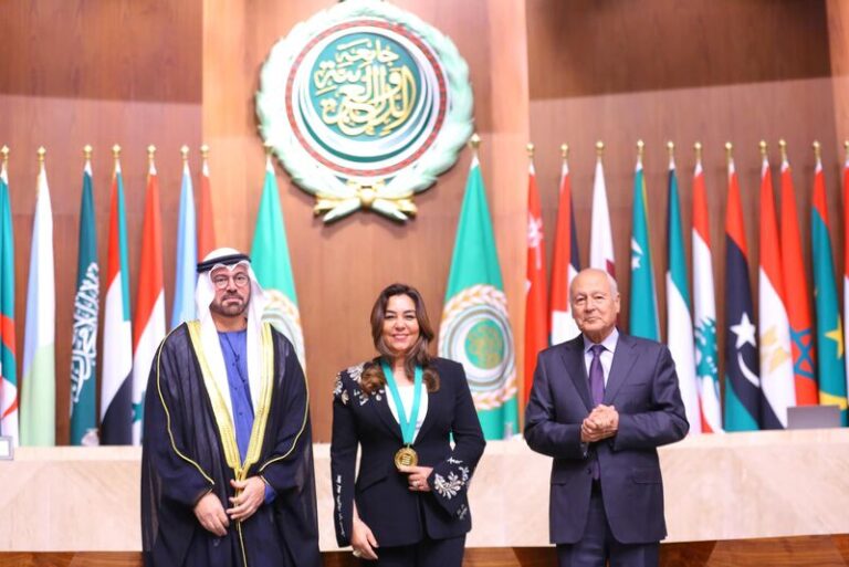 Manal awad honoured with 2024 national achievement award at Egypt summit for the best