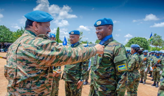 Rwandan peacekeepers honored for unwavering service in Central African Republic