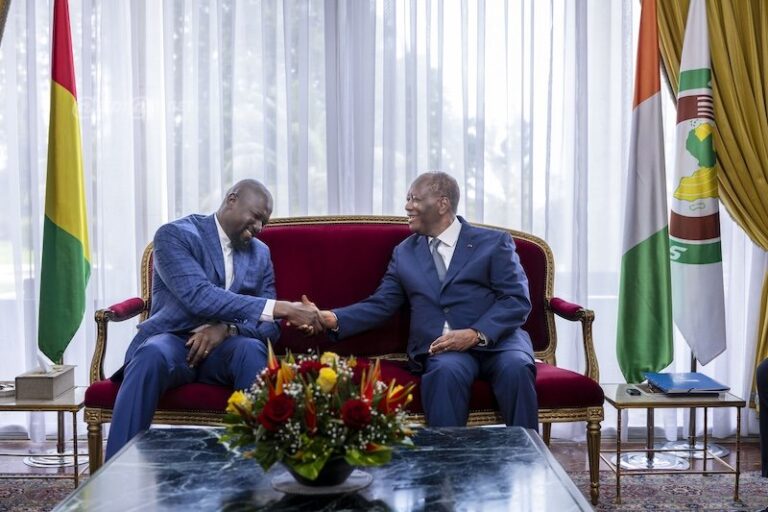 Doumbouya and ouattara pledge stronger ties in landmark abidjan meeting