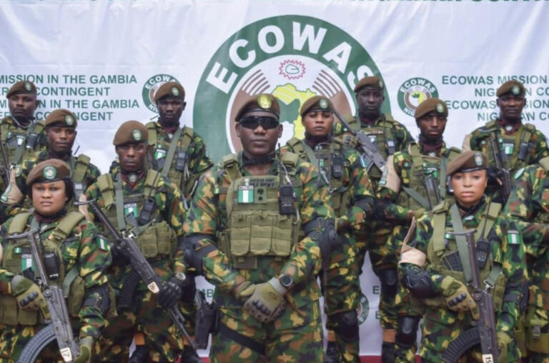 Nigeria deploys 197 peacekeepers to gambia in renewed ECOWAS security commitment