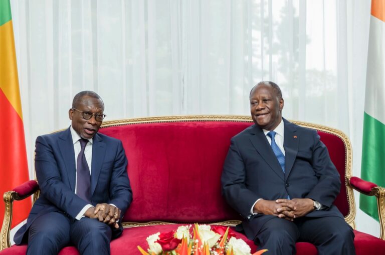 Benin – Ivory Coast: Talon received by Ouattara