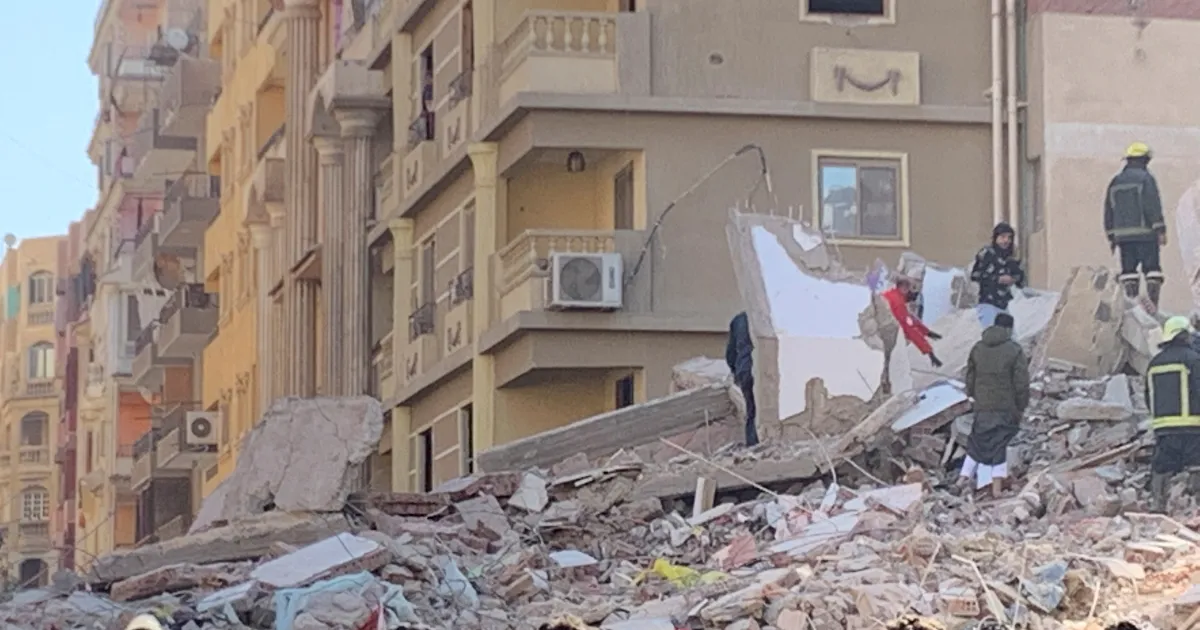 chaos in the capital: two injured after four-storey building collapses in historic qld cairo