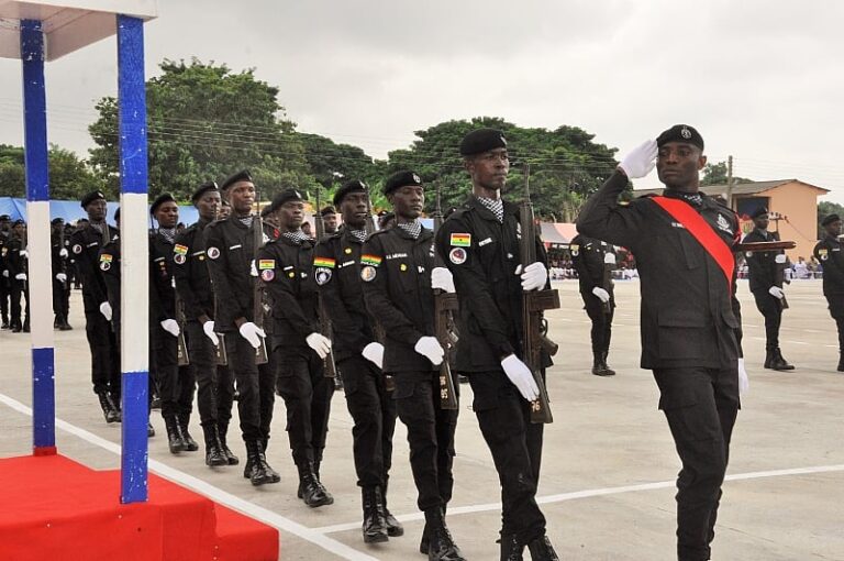 Ghana Police Service boosts force with 238 new recruits at Ho passing-out ceremony