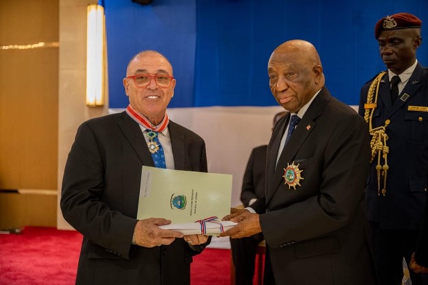 Liberia honours maritime and telecom pioneer abraham avi zaidenberg with nation’s highesta award