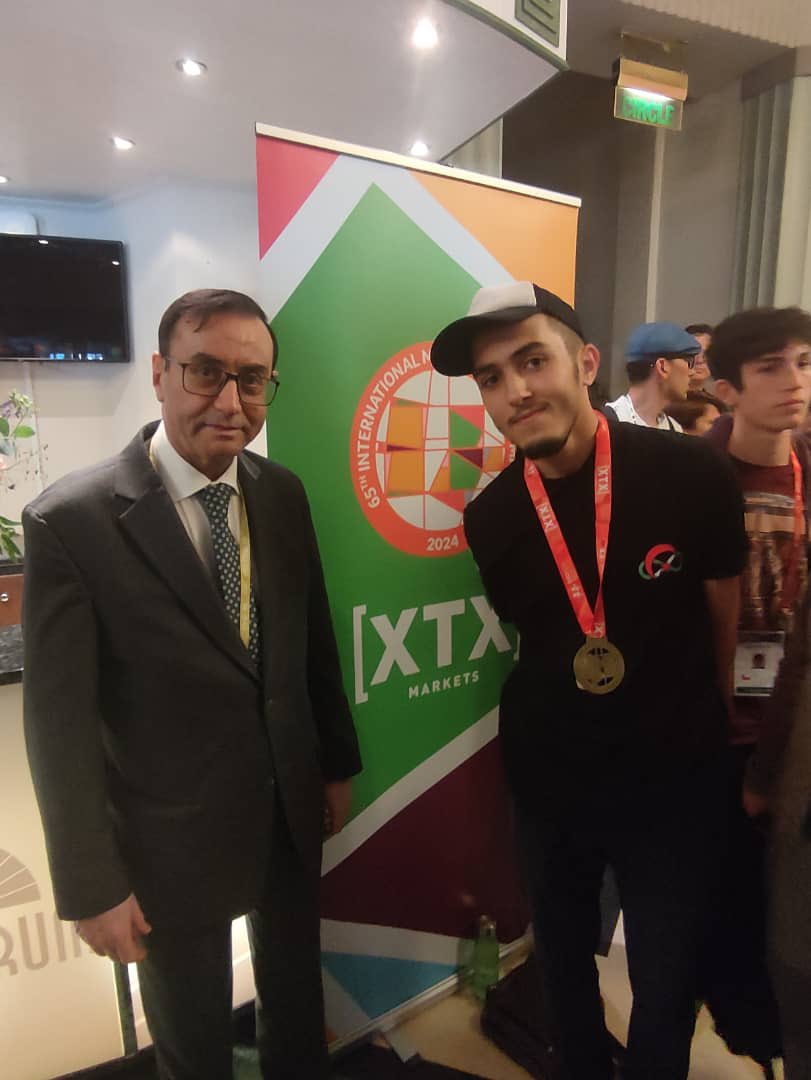 Algeria Saadawi receives students who won the International Mathematical Olympiad