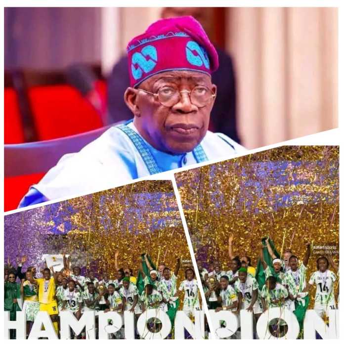 Tinubu rewards super falcons with $100,000 and Luxury homes after WAFCON triumph