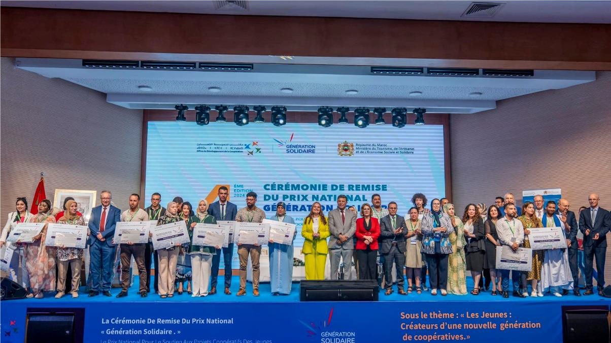 Morocco rewards 28 youth cooperatives with “generation solidarity” prize