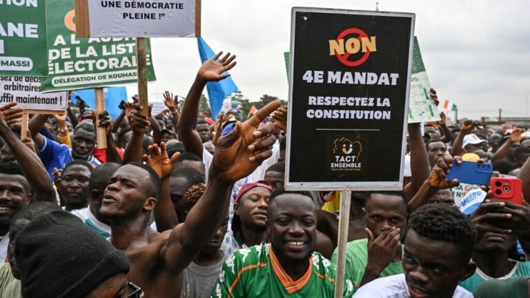 Ivory Coast opposition marches for inclusive presidential election amid calls to block fourth term