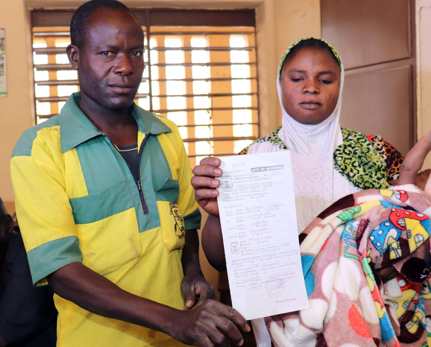 Benin launches direct birth registration system in hospitals