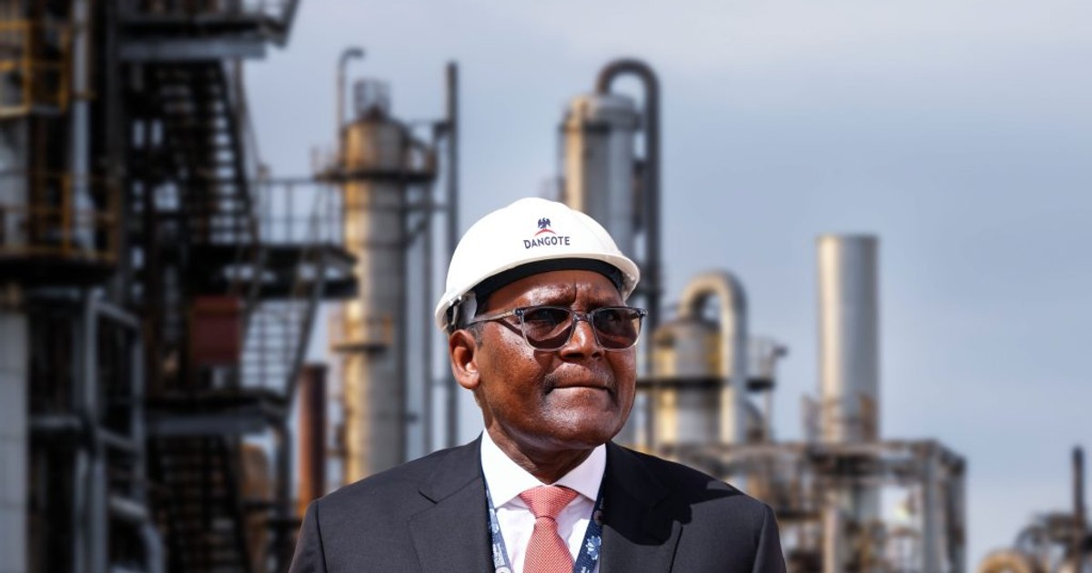 Nigeria Dangote's wealth surges by $634 million in 2025 amid refinery boom