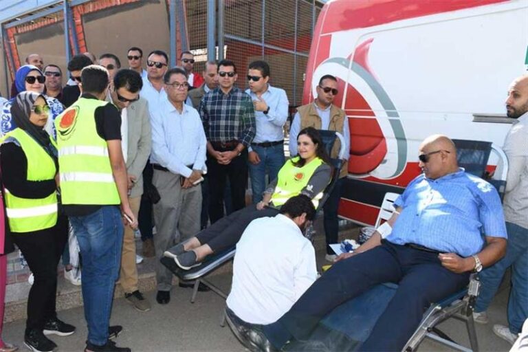Egypt Red Sea police lead blood donation campaign